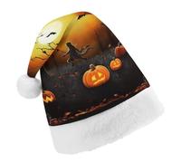 TPDHJK Christmas Hats for Adults Halloween Party Santa Hats Unisex Red Velvet Holiday Headwear Xmas Hat for Christmas Festive New Year Party Adult