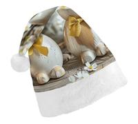TPDHJK Christmas Hats for Adults Two Rabbit Statues Santa Hats Unisex Red Velvet Holiday Headwear Xmas Hat for Christmas Festive New Year Party Child