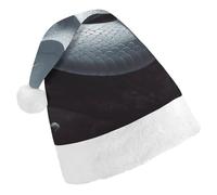 TPDHJK Christmas Hats for Adults White Snake Santa Hats Unisex Red Velvet Holiday Headwear Xmas Hat for Christmas Festive New Year Party Child