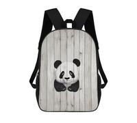 TPDHJK Laptop Backpack for Men Women White Wooden Panda Backpack for Travel Work Business Lightweight Pack Back