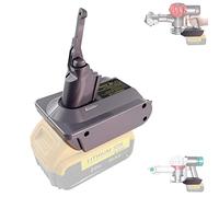 TPDL V8 Battery Adapter, for DeWalt 20V Battery Convert to for Dyson V8 Series Vacuum Cleaner Animal Fluffy Motorhead Vacuum Converter (Adapter only)