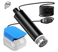 TPDL Water Pump Sump Pump for Bosch Pro 18 V BAT Battery, 120 W 12 V Water Transfer Pump with 5 m Cable and Switch, Portable Oil Suction Submersible Pump for Gardena, Pool Garden Watering Car