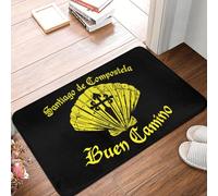 TPDODON Buen Camino de Santiago Floor Door Kitchen Bath Mat Anti-Slip Indoor Way of St. James Doormat Garage Entrance Carpet Rug-20x32 inch