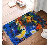 TPDODON Colorful Camouflage Abstract Graffiti Art Doormat Non-Slip Entrance Bathroom Kitchen Door Floor Mat Garden Rug Carpet Footpad-24x36 inch