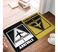 TPDODON Departures And Arrivals Airport Sign Doormat Mat Anti-Slip Bathroom Kitchen Balcony Rug Carpet-24x36 inch