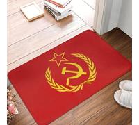 TPDODON Hammer And Sickle CCCP Russian Soviet Flag Doormat Non-Slip Entrance Bathroom Door Floor Mat Living Room Rug Carpet Footpad-24x36 inch
