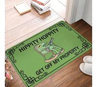 TPDODON Hippity Hoppity Get Off My Property Front Floor Door Entrance Mats Outdoor Kitchen Bathroom Doormat Toilet Carpet Rug-16x24 inch