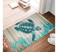 TPDODON Ocean Sea Turtle Front Floor Door Entrance Mat Outdoor Kitchen Bath Doormat Toilet Carpet Rug-24x36 inch