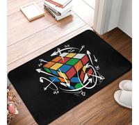 TPDODON Rubiks Cube Math Formula Door Floor Kitchen Mat Anti-Slip Outdoor Magic Gift Doormat Bedroom Balcony Entrance Rug Carpet Footpad-16x24 inch