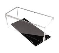 TPDRKOWJX Acrylic Display Case， Case Box, Transparent proof Cube, For Figurine Collections Action Model s Cars Baseball Protection Storage, Black Base, Customized(50x50x50CM)(40x30x30CM)