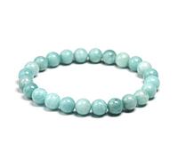 TPDRKOWJX Beads Bracelet，Natural Amazonite Stone Bead Bracelets Women Men Jewelry Gemstones Bracelet Christmas For Girls Lucky Gift wanglan(Beads 8mm-16cm 6.3inch)