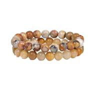 TPDRKOWJX Beads Bracelet，Red Agates Bracelets For Women Men Natural Moonstone Botswana Crazy Aventurine Tiger Eye Stone Bracelet Set Jewelry wanglan(17cm-No.5)