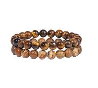 TPDRKOWJX Beads Bracelet，Red Agates Bracelets For Women Men Natural Moonstone Botswana Crazy Aventurine Tiger Eye Stone Bracelet Set Jewelry wanglan(17cm-No.8)