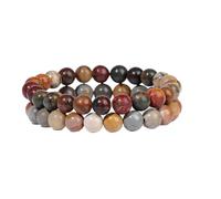 TPDRKOWJX Beads Bracelet，Red Agates Bracelets For Women Men Natural Moonstone Botswana Crazy Aventurine Tiger Eye Stone Bracelet Set Jewelry wanglan(21cm-No.9)