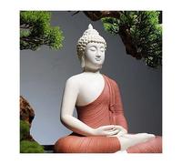 TPDRKOWJX Buddha Statues, buddha statue, Amitabha Sitting Statue, Chinese Style Ceramic Meditation Sculpture, Zen Figurine Ornament For Living Room/office