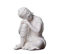 TPDRKOWJX Buddha Statues, buddha statue, Chinese Zen Sleeping Ornaments, Handmade Ceramic Figurine, Home Interior/study/porch Sculpture Decorations