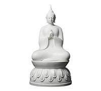 TPDRKOWJX Buddha Statues, buddha statue, Foxi Chinese Ceramic Big Day Tathagata Sitting Sculpture Ornaments, Meditation Sakyamuni Statue Crafts For Home/Office[22Inch Large]