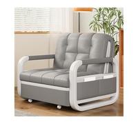 TPDRKOWJX Folding Chair，Sleeper Chair Bed Middle Ancient Style Leather Single Sofa with Foldable and Expandable Sofa(Medium)(X Large)