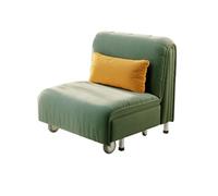 TPDRKOWJX Folding Chair，Sleeper Chair Bed Sofa, Upholstered Single with Wheel, Guest for Living Room Home Office Foldable Sofa(Gris,100cm)(Green,100cm)