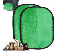 TPDRKOWJX Pet Hair Removal Glove, for Dogs, Rhino Ben Reusable Electrostatic Gloves Double-Sided Grooming (3pc)(2*Green)