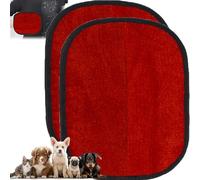 TPDRKOWJX Pet Hair Removal Glove, for Dogs, Rhino Ben Reusable Electrostatic Gloves Double-Sided Grooming (3pc)(2*Red)