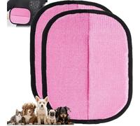 TPDRKOWJX Pet Hair Removal Glove, for Dogs, Rhino Ben Reusable Electrostatic Gloves Double-Sided Grooming (3pc)(2*Pink)