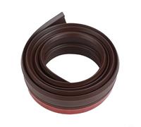 TPE Door Bottom Seal Strip 1m Windproof and Soundproof for Interior Doors with Acrylic in Brown, White, Gray or Black(Brown)