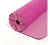 TPE Dual Color Yoga Anti-Slip Yoga Mat with Water Proof Cover Bag, for a Eco-Friendly Premium Non Slip Gym Fitness Workout Mat, for Pilates, Meditation, Women, Men 180cm x 60cm x 6mm (Pink)