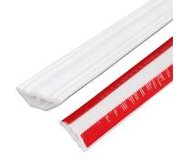 TPE Edging Strip, Self Adhesive Quadrant Trim, Flexible Moulding Skirting Board Trim Strip Beading for Laminate Flooring, Wall Ceiling, Cabinet Countertop,Corner Decoration (White, 3M)