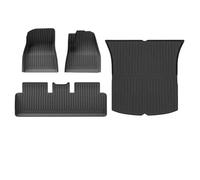 TPE Floor Mats All Weather Trunk Mats Floor Liner Seat Backrest Mats For Tesla For Model Y Launch 2025+ For Juniper Car Floor Mats(Floor Trunk,Left Hand Drive)