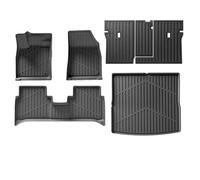 TPE Floor Mats For Q4 E-tron 2022-2025 All Weather Anti-Slip Waterproof Rear Trunk Pad Cargo Liner Interior Accessories Carpet Floor Mat Floor Liner(Black 2 LHD)