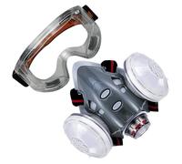 TPE Half Face Respirator with Elastic Head Straps, Cartridge Ready Setup for Painting Sanding Renovation and Workshop Projects Daily Respirator Facepiece Cartridge Painting Sanding Renovation