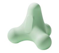 TPE Massage Ball Handheld Grooved Muscle Tool for Neck Back Fitness | Green Smooth Surface, Wear Resistant Design, Easy to Clean, for Athletes, Trigger Points, Home Use and Desk Breaks