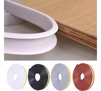 TPE Rubber Furniture Edge， U-Shape Self-Adhesive Edge Banding 5M 9-40mm Multicolor(White,32mm)