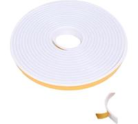 TPE Self Adhesive Furniture Edging Tape U-Shaped Edge Trim Sealing Strip for Cabinet Wardrobe Table Worktop Wood Board - 16.4FT/5M(White,1.8cm)