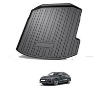 TPE Trunk Liner Cargo Tray for Audi A3L Sedan 2021-2024, Original Rear Boot Mat All-Weather Carpet Liner Protector Luggage Accessories,net pocket on the left side of the trunk