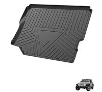 TPE Trunk Liner Cargo Tray for Jeep Wrangler 4-door Robin Hood 2018-2024, Original Rear Boot Mat Cargo Liners with High Edge Non-Slip and Waterproof