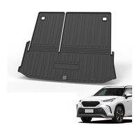TPE Trunk Liner Cargo Tray for Toyota Crown Kluger 2021-2024, All Weather Rear Floor Mats Protector with High Edge Mat Waterproof Non-Slip, Speaker on the left