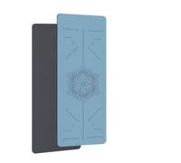 TPE Yoga Mat Home Fitness Non-slip Sports Mat Guide Line(Blue)
