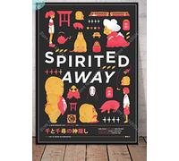 TPFRUPGD Jigsaw Puzzle 1000 Pieces Spirited Away Poster Wall Art Studio Ghibli Hayao Miyazaki Japan Anime Wood for Adults Children Games Educational Toys Yp74Nw