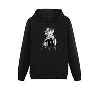 TPGHNVENT Men's Alfred Hitchcock Collage Pullover Hoodies Long Sleeve Sweatshirts L Black