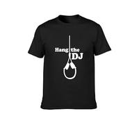 TPGHNVENT Men's Hang The Dj The Smiths Cotton T Shirt Black M