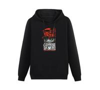 TPGHNVENT Men's Long Sleeve Death Symbolic Hoody Sweatershirt Black M