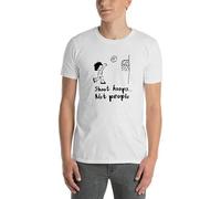 TPGHNVENT Men's Shoot Hoops Not People Funny Basketball Unisex for Man T-Shirts White S