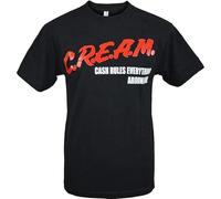 TPGHNVENT Men's Ysdetf C.R.E.A.M. Cash Rules Everything Around Me Shirt T-Shirts Black XXL