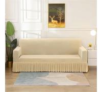 TPIONEER 1/2/3/4 Seater Geometric Elastic Sofa Skirt Cover Stretch Spandex Armchair Covers for Living Room Adjustable Sofa Slipcovers