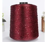 500G Glitter FancyYarn Sequin Hand Crochet Thread Knitting Clothes Needleworkyarn with Sequins Knitting Yarn Needlework Sequins