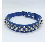 TPIONEER Anti-Bite Padded Dog Collar, Sport Style Studded Spiked Collar for Small Medium Large Bulldogs, Pugs and Big Dogs