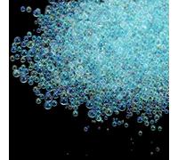TPIONEER Colorful Mixed Water Bubble Beads Mini Glass No Hole Bead for DIY Jewelry Making Accessories Epoxy Resin Nail Art Crafts Filling