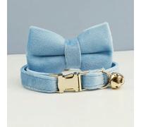 TPIONEER Cute Bow Tie Cat Collar with Bell and Engraved ID Tag, Adjustable Kitten Necklace with Custom Name Plate, Safety Collar